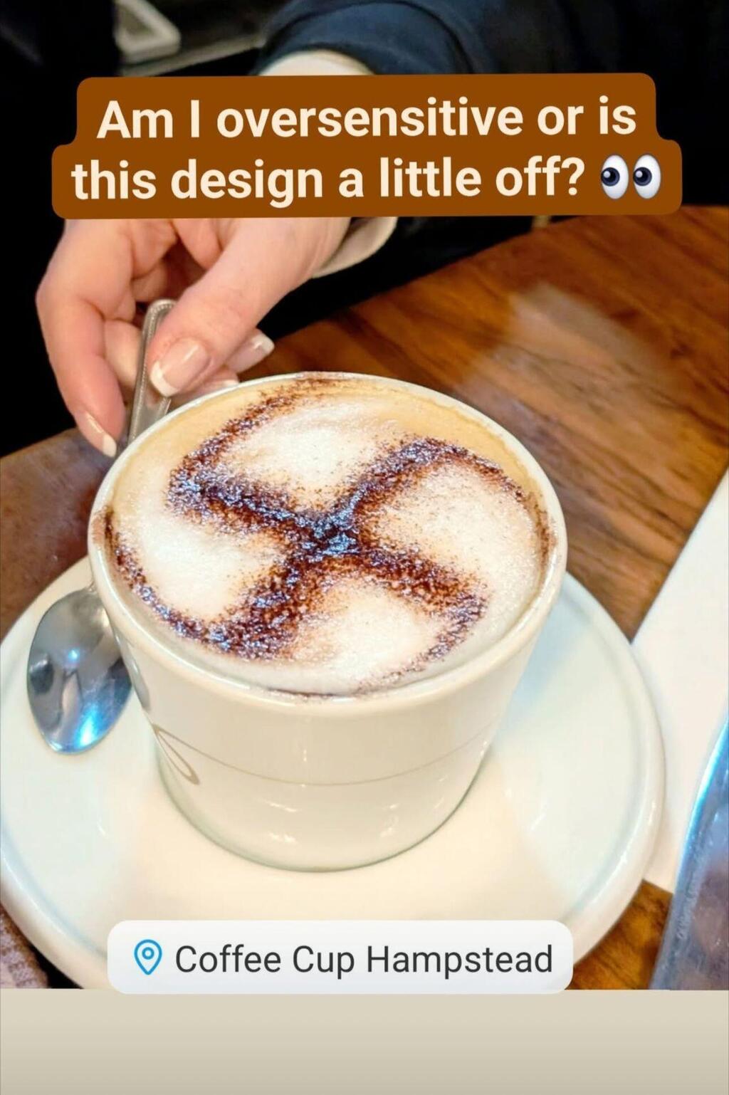 Coffee swastika