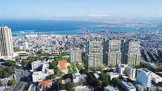 הדמיית פרויקט יפה נוף בחיפה של חברת דוניץ אלעד