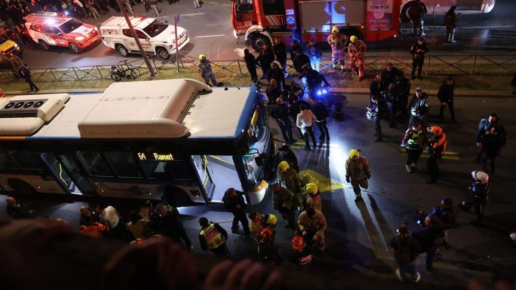 זירת דריסת המפגין החרדי בירושלים