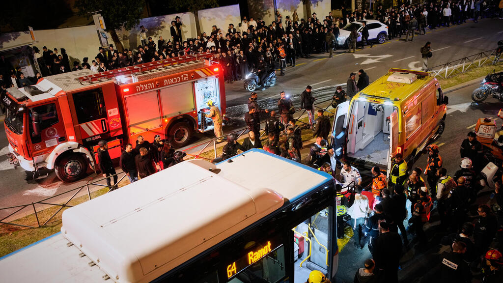 זירת דריסת המפגין החרדי בירושלים