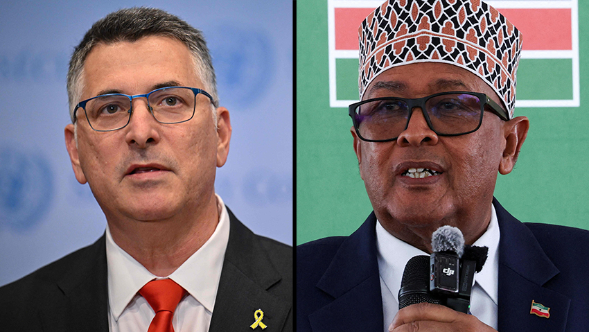 שר החוץ גדעון סער נשיא סומלילנד