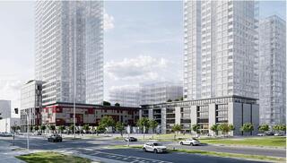 הדמיית תוכנית פינוי בינוי במתחם סיאטל בבאר שבע 