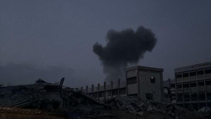 חגורת אש במערב העיר עזה