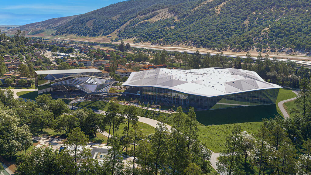 Nvidia's planned Israeli campus (Photo: Nvidia) הדמיה של הקמפוס המתוכנן של אנבידה בקריית טבעון
