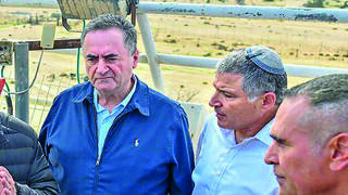 בנימין נתניהו, ישראל כ"ץ, איתמר בן גביר, דוד זיני ודניאל לוי בסיור בנגב