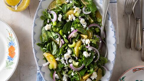 סלט סלרי, תפוזים ופטה