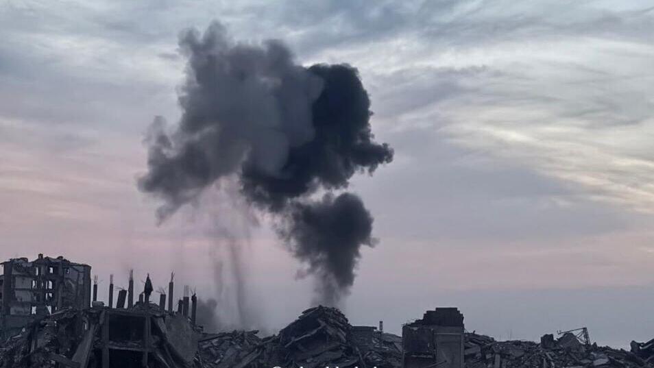 חגורת אש במערב העיר עזה