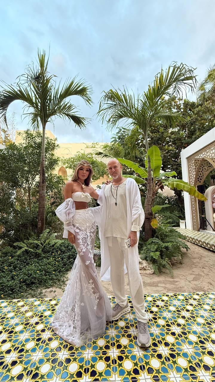 אירית רחמים ובן הזוג ירון תשבי בחגיגות יום הולדתה ה-52