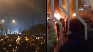 מפגינים בטהרן ומשהד