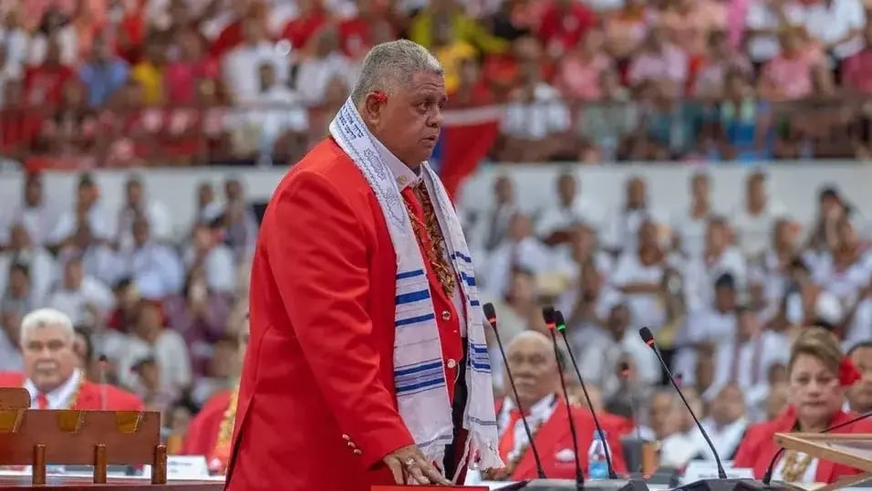 Премьер-министр Самоа Лааули Леуатеа Шмидт (Фото из Facebook) ראש ממשלת סמואה לאאולי לאואטאה שמידט