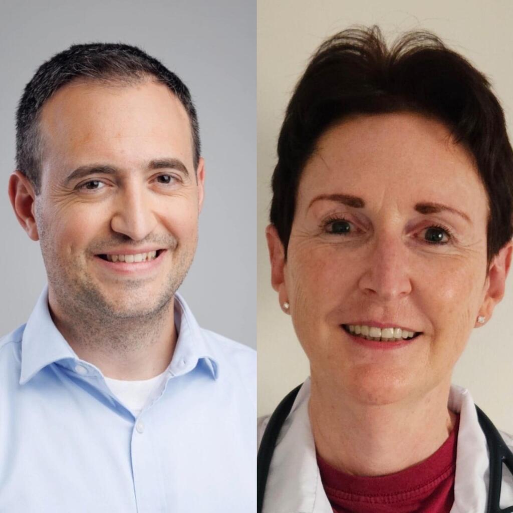 מימין לשמאל: ד"ר אירן אירן קרוצ’ין ד"ר ליאור סלוק