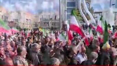 איראן הפגנות תמיכה שהמשטר ארגן לעצמו