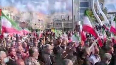 המשטר ארגן לעצמו "הפגנת מיליון": "מוכנים למלחמה"