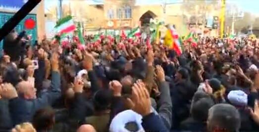 איראן הפגנות תמיכה שהמשטר ארגן לעצמו