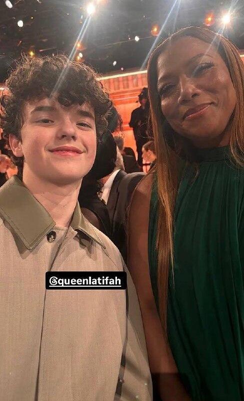 עם המלכה לטיפה (צילום מסך אינסטגרם) אוון קופר בגלובוס הזהב