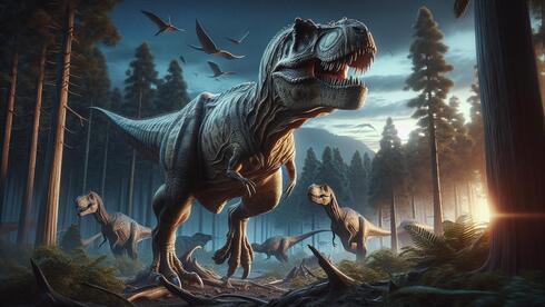 טירנוזאורוס רקס בתקופן הקרטיקון