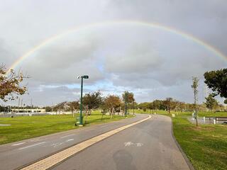 קשת בענן בפארק הירקון