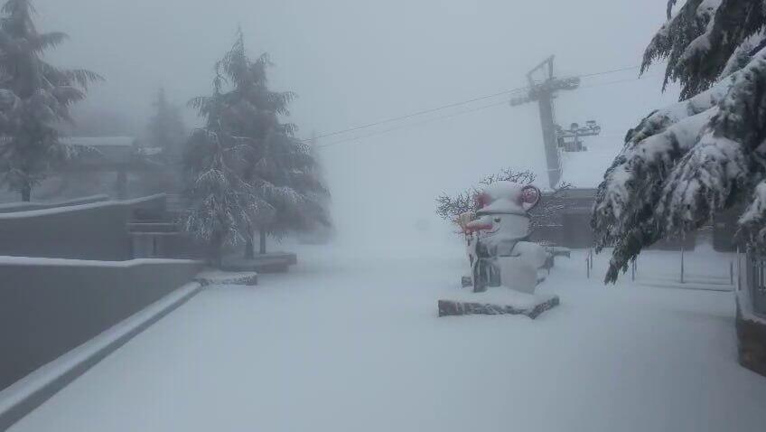 שלג באתר החרמון