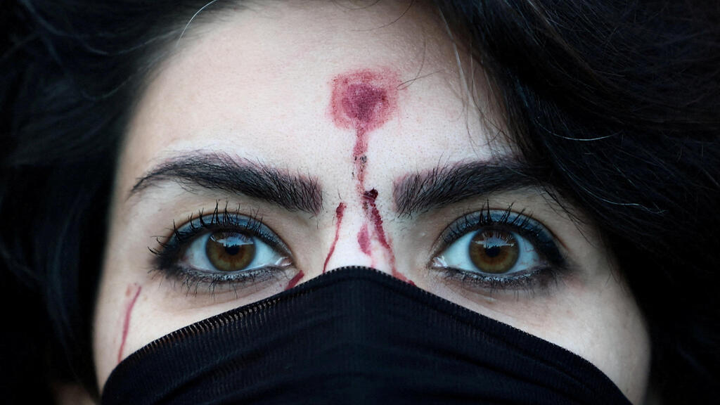 רומא איטליה הפגנת תמיכה ב מחאות ב איראן