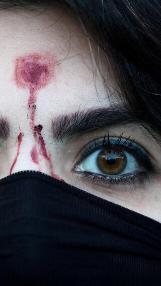 רומא איטליה הפגנת תמיכה ב מחאות ב איראן