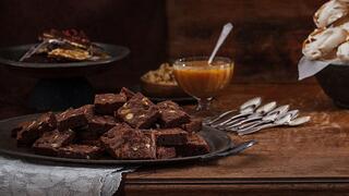 בראוניז שוקולד עם קראנץ' קרמל