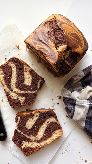 עוגת שיש טבעונית