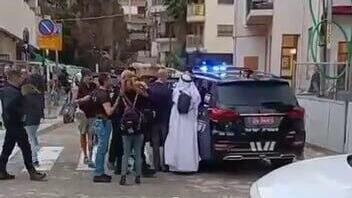 Задержание демонстрантов возле штаба Ликуда (Фото: организаторы акции протеста) 6 העצורים בהפגנה סמוך למצודת זאב בת״א