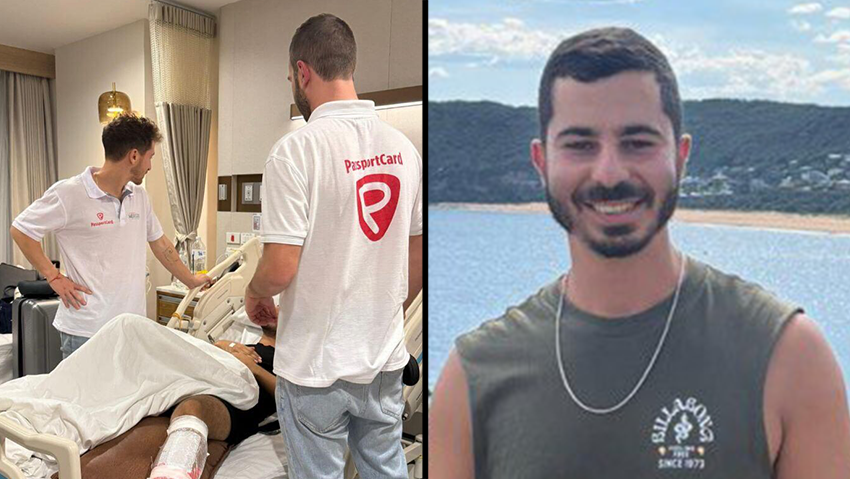Юваль Коэн в больнице (Фото предоставлены компанией PassportCard и семьей Юваля) Юваль Коэн в больнице