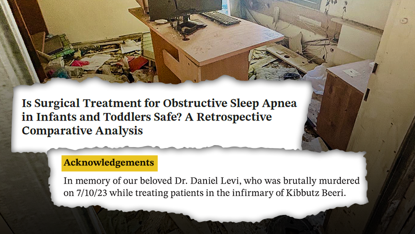 פורסם המחקר של ד"ר דניאל לוי לודמיר, הרופא שנרצח בבארי