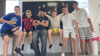 ילדי ניר עוז עם החונכים מ"אורט כרמי גת"