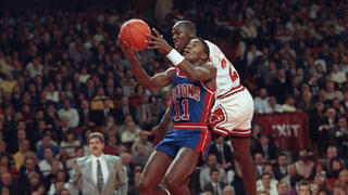 אייזיאה תומאס ומייקל ג'ורדן בקרב אווירי