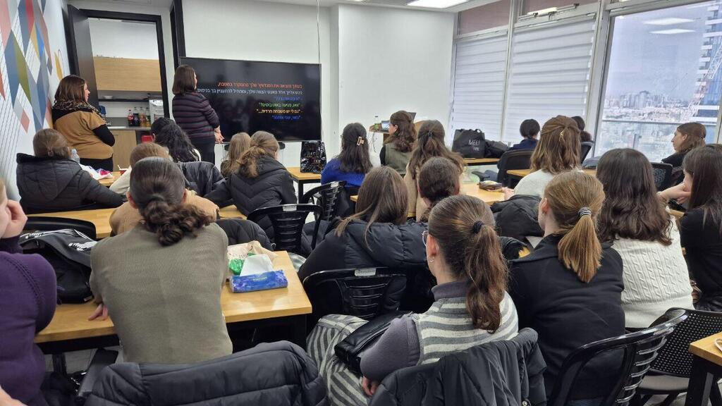 Some of the participants in the Haredi initiative in Bnei Brak