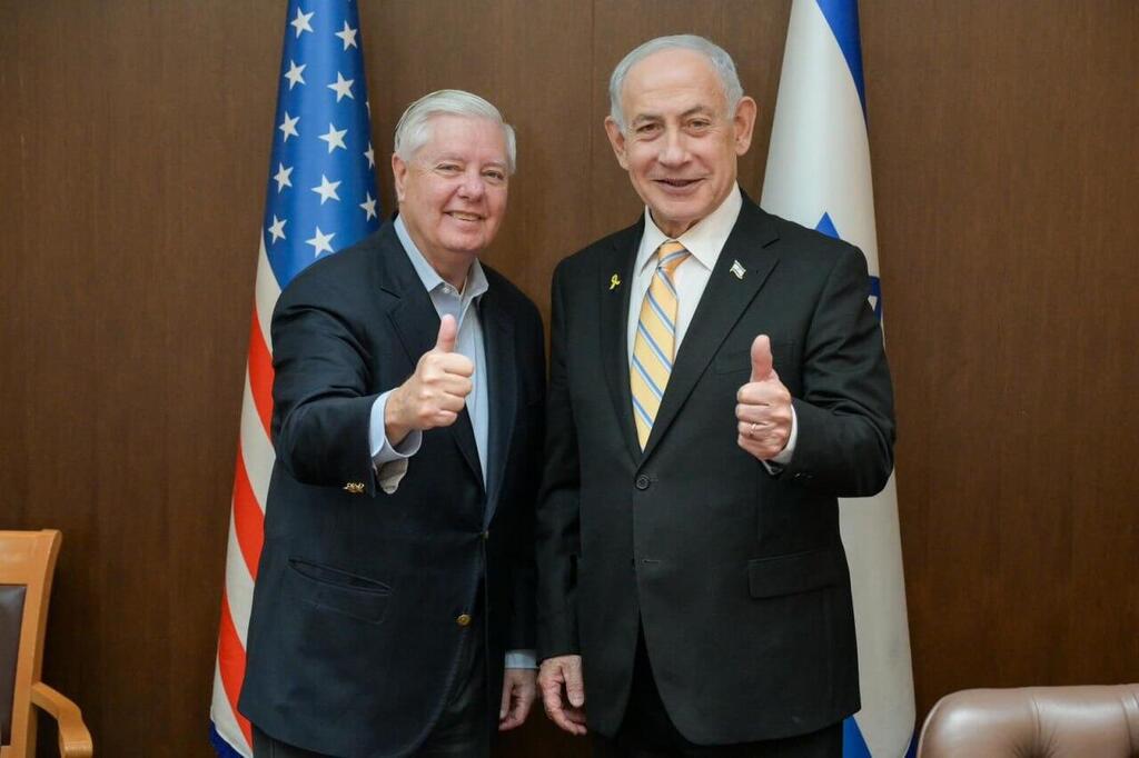 ראש הממשלה בנימין נתניהו והסאנטור לינדזי גרהאם