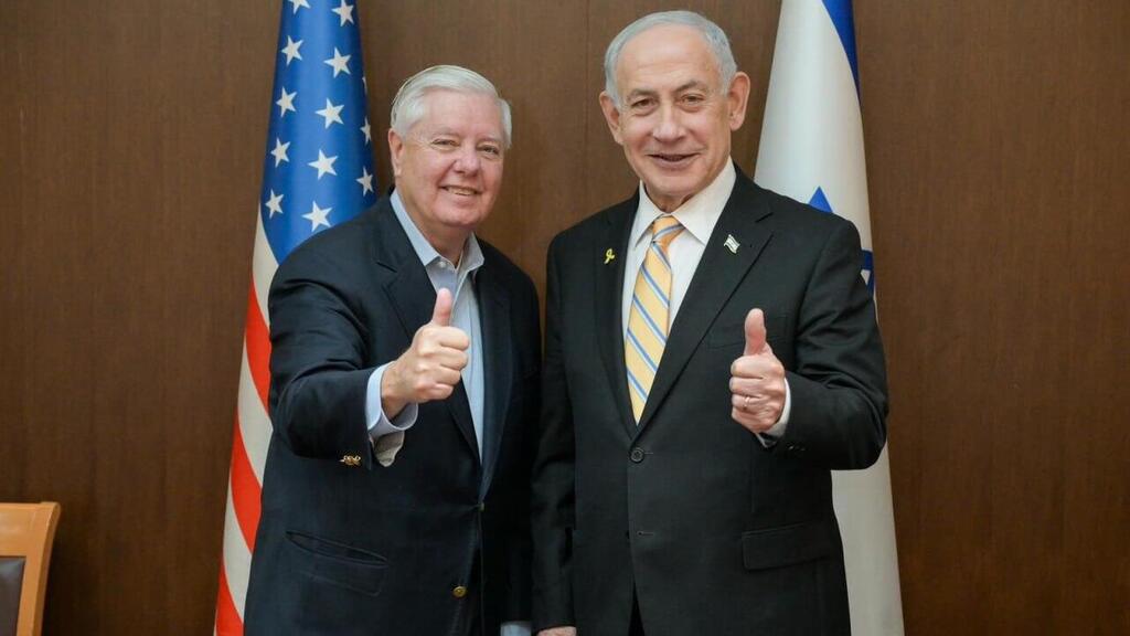 ראש הממשלה בנימין נתניהו והסאנטור לינדזי גרהאם