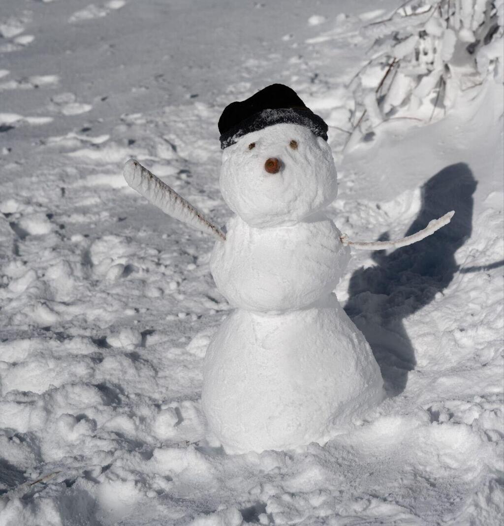 מבקרים בהר החרמון בסוף השבוע 