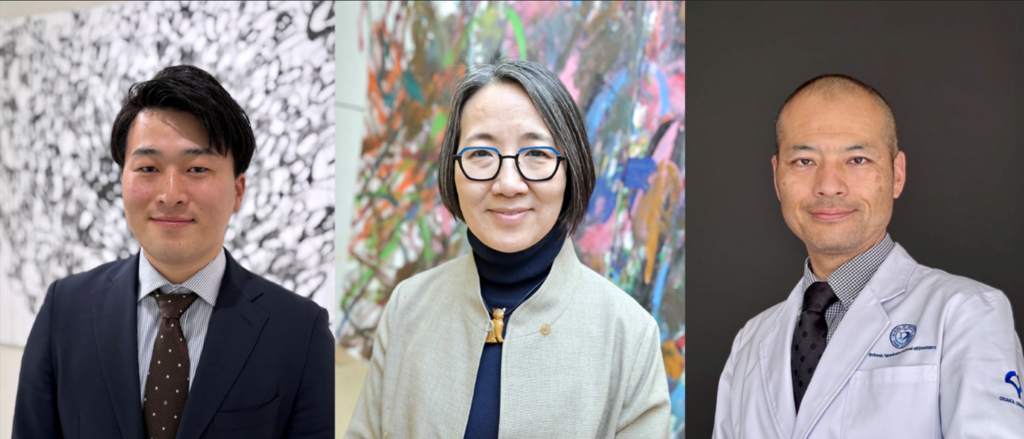 (l-r) Taiga Muramoto, Prof. Satomi Ebara and Prof. Takahiro Furuta 