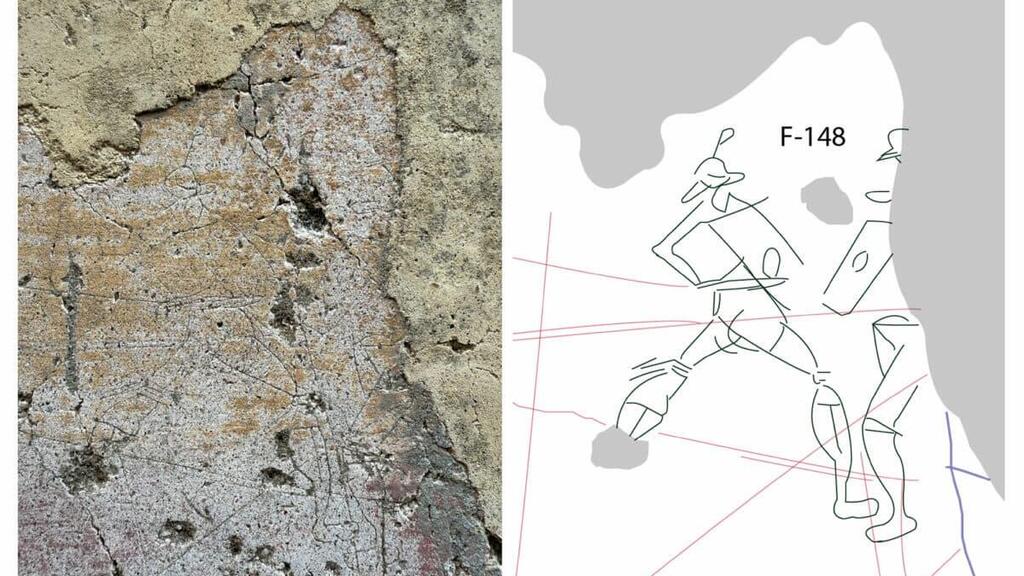 כתובת שהתגלתה בפומפיי ומלמדת על קרב גלדיאטורים