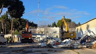 כוחות הביטחון הגיעו להרוס את מטה אונרא בירושלים שנמצא בגבעת התחמושת