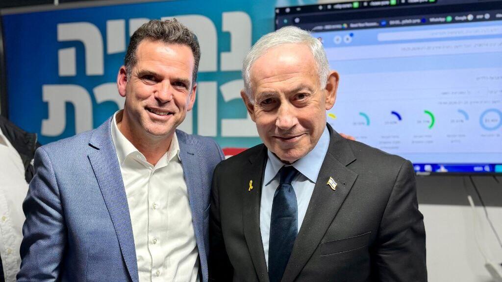 נתניהו עם אבי סלמה בבחירות לראשות העיר בנתניה