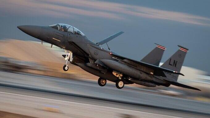 מטוס F-15E של חיל האוויר האמריקאי