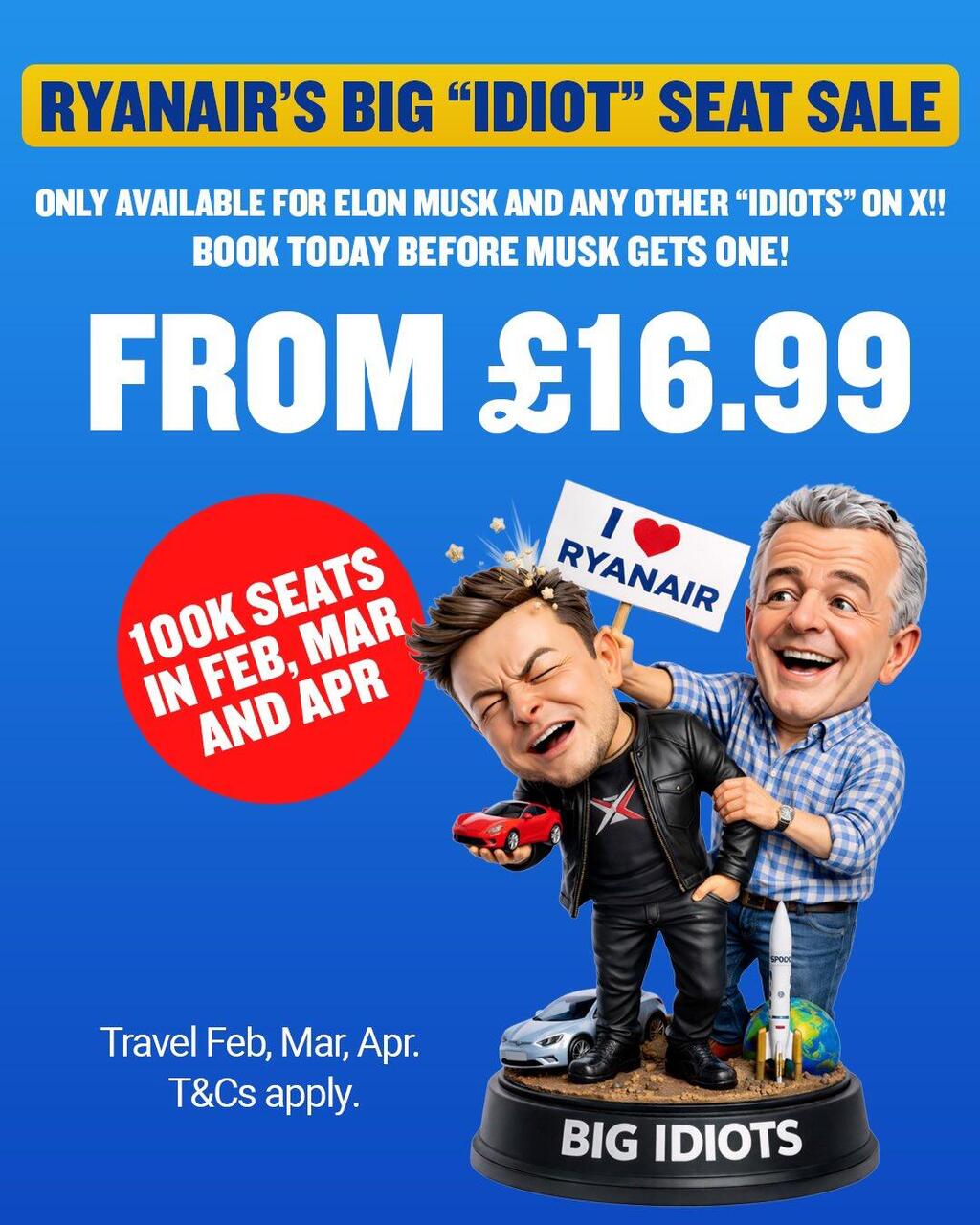 Ryanair's special offer המבצע של ריינאייר - נגד מאסק