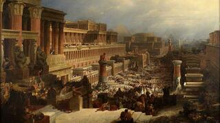 'Departure of the Israelites',  oil on canvas by David Roberts(1829)