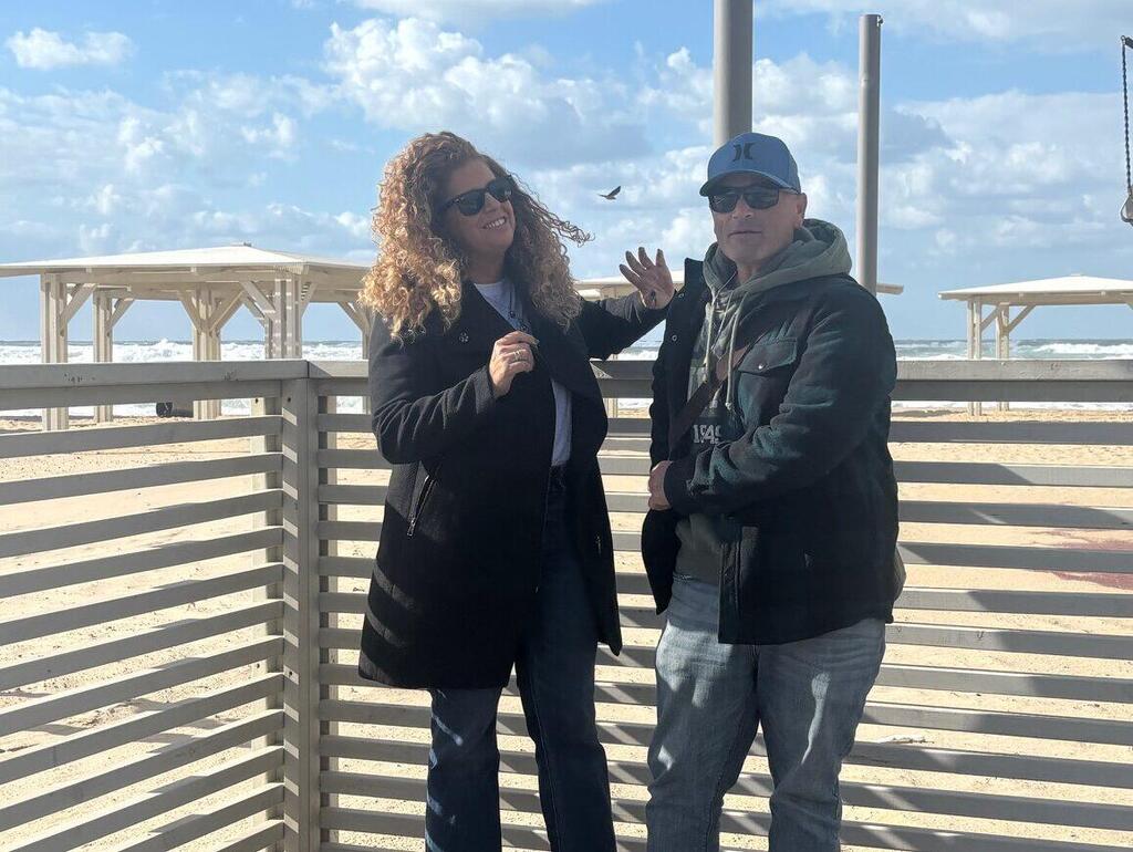 Achi Aharon (right) and Dalit Ram Aharon (Photo: Maayan Hoffman/The Media Line) Achi Aharon (right) and Dalit Ram Aharon