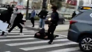 תיעוד: דריסת מפגין במחאת הלומי קרב בכניסה לירושלים