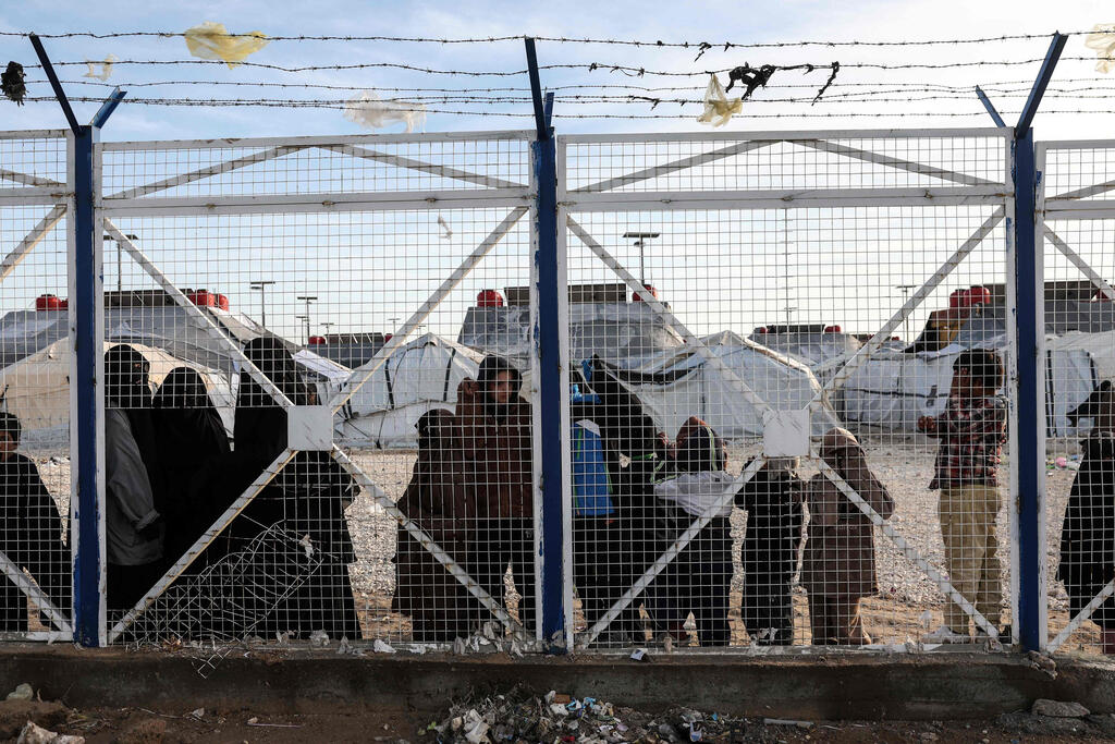 The al-Hol camp in Syria that used to house more than 24,000 people, mostly women and children linked to IS (Photo: OMAR HAJ KADOUR / AFP) משפחות של דאעש במחנה אל-הול ב סוריה
