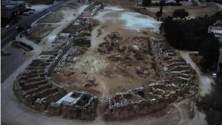 A mass grave site from the earliest documented plague in the Mediterranean region (Photo: Karen Hendrix, University of Sydney) ההיפודרום העתיק בג'רש, אתר קבר אחים מהמגפה המתועדת הראשונה באזור הים התיכון