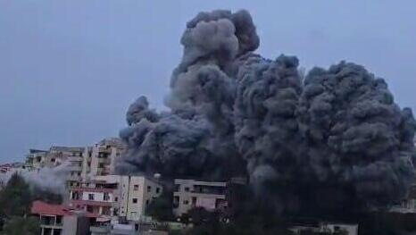 Удар по цели в деревне Кнарит в Южном Ливане תקיפה בכפר קנארית בלבנון