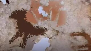 כף היד המקוטעת שזוהתה על קיר מערה באי סולאווסי, ותוארכה כבת 67,800 שנים לפחות