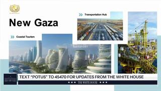 Photo: The White House חתנו של טראמפ ג'ארד קושנר מציג הדמיות של "עזה החדשה"