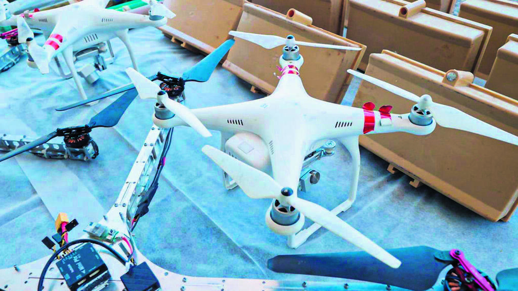 רחפנים שיורטו ונתפסו